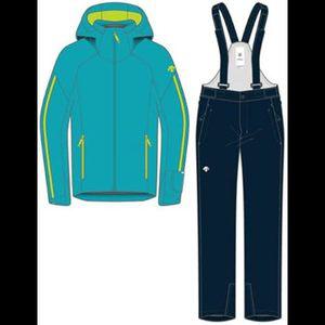 겨울스포츠 스키복 데산트 DESCENT JUNIOR amp KIDS SUIT DWJUJH93-LBL 주니어 상하 세트 LBL 90