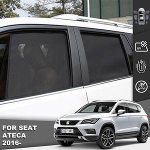 링 봉 좌석 Seat Ateca 2016-2022 마그네틱 자동차 차양 실드 앞 유리 커튼 뒷면 베이비 윈도우 선 쉐이드