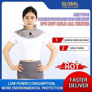 전기 목 가열 및 숄 어깨 패드 관리 에어컨 마사지 USB 탄소 섬유