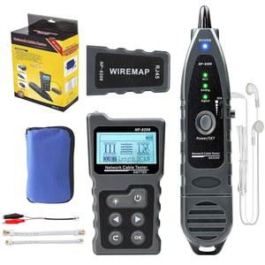 NOYAFA NF-8209 네트워크 케이블 테스터 이더넷 및 PoE NCV 다기능 라인 트래커 LAN CAT5 CAT6 LCD 디스플레이 측정 길이 와이어맵