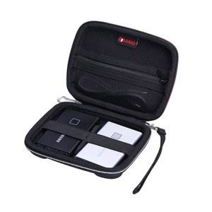 삼성 T9용 XANAD 블랙 투인원 휴대용 SSD 케이스 /T7 쉴드 /T7 /T7 터치(250GB 500GB 1TB 2TB), 헤비 듀티 보호, 방수, 경량