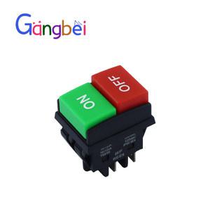 로커 WF03 C1 단추 스타트 스톱 컨트롤 단추, 더블 레드 1NO 1NC, 신형, 우수한 , GANGBEI