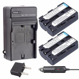 NP-FM500H 카메라 배터리 충전기 호환 소니 A300 A350 A900 A700K A2002200mAh FM500H 2 개