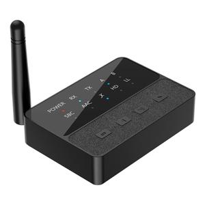 블루투스 호환 5.3 무선 스테레오 리시버 송신기 TV 홈 스테레오용 21 오디오 동글 3.5mm AUX/RCA