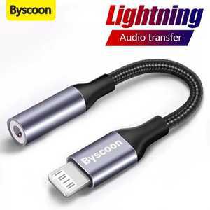 영상셀렉터 분배기 Lightning To 3 5mm 잭 케이블 iPhone 2 1 4 XS Max XR 7 8 헤드폰 커넥터