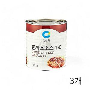 [셀러허브 패션][JHQSFBVR_52EN]청정원 돈까스소스 X 대용량 1호 3.3Kg 3개