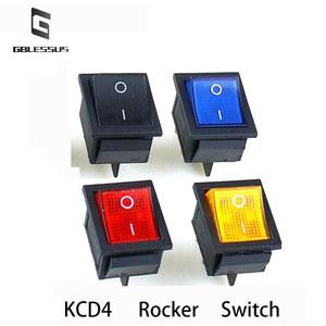 1CPS 4 핀 전원 스위치 버튼 KCD4 16A /250V 고기 분쇄기 요리 버킷 스팀 롤빵 오븐 프레스 기계 러닝 머신 31*25mm
