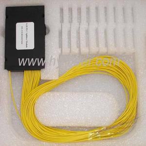 광섬유 PLC 스플리터, 커넥터 없는 ABS 블랙 박스 모듈, G657A1, 3.0mm 케이블, 길이 1m, 10 개, 1x32