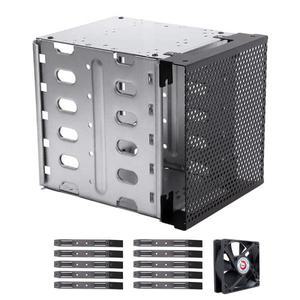팬공간이 있는 HDD 하드 드라이버 트레이 랙 케이지 어댑터 브래킷 스테인레스 스틸 5.25