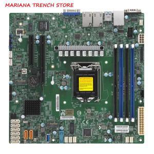 슈퍼 마이크로 마더보드용 X11SCH-F, 8 세대, 9 코어 i3 단일 소켓, LGA-1151 제온 E-2100 듀얼 GbE LAN