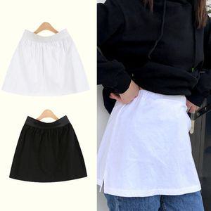 티셔츠 면스커트 페이크 레이어드 속치마 이너스커트