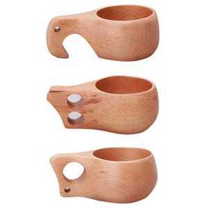 캠핑 새로운 중국어 휴대용 나무 커피 머그잔 차 우유 컵 물 마시는 Drinkware 수제 주스 레몬 찻잔