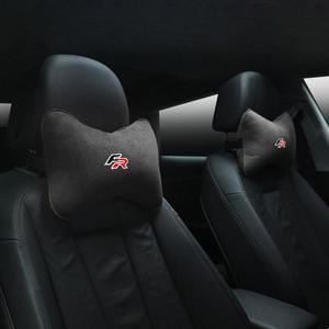 스웨이드 카시트 목 베개 머리 받침 좌석 용 보호대 FR Leon Ibiza Altea Exe 5f Mk2 Mk3 TARRACO 자동차