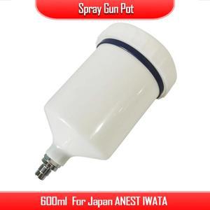 스프레이건 냄비 플라스틱 일본 ANEST IWATA 흰색 페인트 액세서리 소모품 도구 600ml