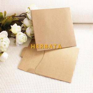 HERBATA (10 개/몫) 250gsm 크래프트 CD 종이 케이스 빈 봉투 자연 색상 일반 선물 CD/DVD