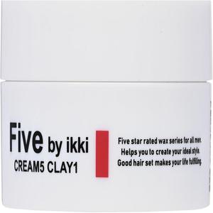 Five by ikki 크림 클레이 왁스 타케우치 카즈키 파이브 바이 이키 80g 파마 스타일링제