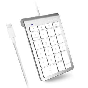 MACALLY 유선 USB C 숫자 PRO /AIR, 컴퓨터용 5피트 IPAD, 주요 C형 PC - 케이블이 패드 WINDOWS 10가지 IMAC 노트북, 키패드 MACBOOK MAC APPLE 있는 또는 데스크톱 키보드