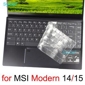 호환품 MSI Modern 15 용 키보드 커버 14 PS63 PS42 실리콘 보호기 스킨 케이스 노트북 액세서리 B12M A10M