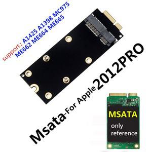 mSATA SSD 2012 Macbook Pro RetINA 호환 iMac A1398 MC975 17+7핀 변환기 어댑터 라이저 카드