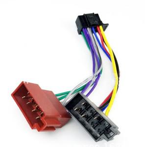 16Pin 자동차 스테레오 라디오 하네스 ISO 소니 2013 + 플러그 어댑터 배선 CDX-G1050U 액세서리