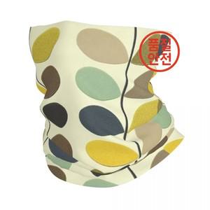 일회용 Orla Kiely 빈티지 반다나 넥 커버 프린트 발라클라바 페이스 마스크 스카프 다용도 사이클링 하이