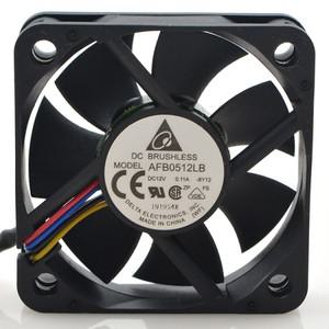 델타 AFB0512LB 5015 팬 12V 0.11A 더블 볼 베어링 4 와이어 핀 음소거 냉각