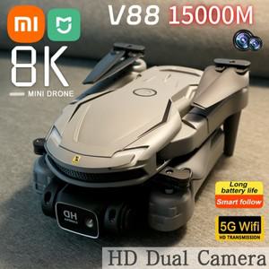 샤오미 V88 드론 8K HD 항공 사진 리모컨 5G GPS 듀얼 카메라 장애물 회피 쿼드콥터 장난감 UAV