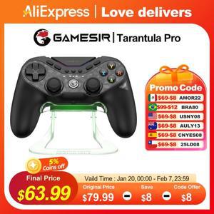Nintendo Switch PC용 GameSir Tarantula T3 Pro 컨트롤러 Steam Android iOS, 홀 마이크로 스위치 트리거,