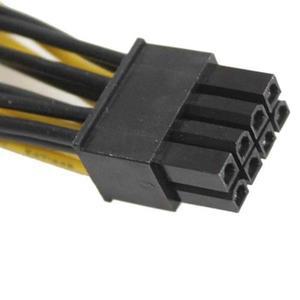 [누리사운드]18AWG 8 핀 듀얼 (6 + 2) 전원 케이블 GPU (Tesla K80 M40 M60 P40 P100 ,20CM 용)