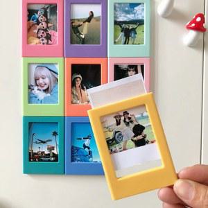 냉장고 용 자기 액자 FUJIFILM TAX MINI FILM PAPERS 용 3 인치 냉장고 컬러 포토 프레임 자석 앨범