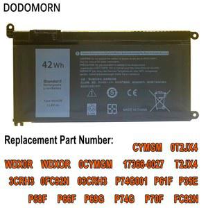호환 DELL Latitude 3180 3189 3390 Vostro 노트북 배터리, 11 4V WDX0R, 14 5468 15 5568 Inspiron 13 5379 5368 17 5767 5770 WDXOR 호환