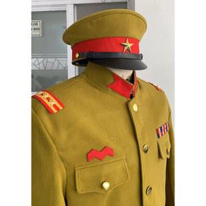 군복 고위 연극 전투복 공산당 의상 인민군 상하의세트 강황색 신장170CM전후