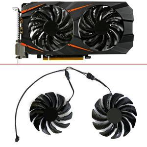 87MM 4핀 T 129215 GIGABYTE GTX1050 Ti RX480 470 RX5