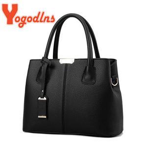 Yogodlns  디자이너  가방 여성 가죽 핸드백  럭셔리  손 가방 지갑 패션 어깨 가방