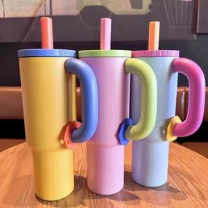 2025 차코랩 40온스 차량용 여행 머그컵 콜드브루 커피컵 스테인리스 스틸 빨대 아이스컵 보온 24시간 휴대