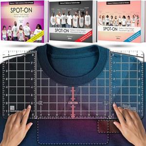 2025년 업그레이드 - XL 사이즈 티셔츠 자 가이드 비닐 정렬 셔츠 측정 도구 배치 센터 디자인, DTF 템플릿, 왼쪽 가슴 로고, 크리컷 액세서리, HTV의 히트 프레스 승화 다리미