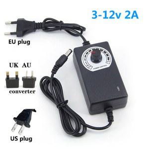 DC 조절식 AU to 5V 공급 6V 2A 스위치 3V 송풍기 9V 장치 EU LOGIC 12V 어댑터 스트립 POWER 충전기 영국 미국 AC 플러그용