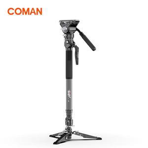 COMAN M1S V5 경량 탄소 섬유 모노포드 (퀵 릴리즈 플레이트 포함) DSLR 카메라 여행용 삼각대 스탠드 원클