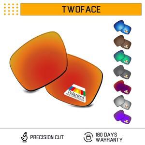 Oakley TwoFace OO9189Asian Fit OO9256-60mm 선글라스 프레임용 Bwake 편광 교체 렌즈 - 다양한 옵션
