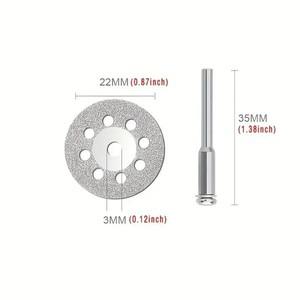 12 개/대 22mm Hss 커팅 디스크 원형 톱 블레이드 금속 Dremel 로타리 도구 용 연마 절단
