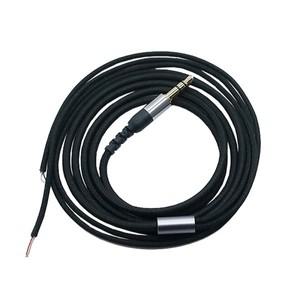 잭헤드폰 수리 케이블 DIY 교체 블랙 나일론 원단 브레이드 코드 3.5mm