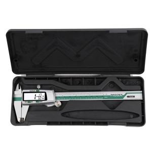 0.01mm 정밀 LCD 버니어 캘리퍼스 스테인레스 스틸 디지털 디스플레이 분수 미터법 인치 도구 상자 포함