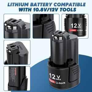 Bosch BAT411 배터리 리튬 이온 충전지 충전기 용 새 12V/10.8V 3000mAh