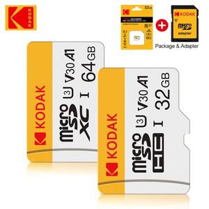KODAK 메모리 카드 마이크로 SD SDHC UHS-I C10 A1 V30 TF Trans Flash 64GB 128GB 256GB U3 4K 32GB