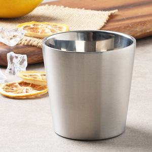 백두 샤틴 이중 스텐 물컵 업소용 식당 스텐컵 학교 진공 주방 스뎅 미니