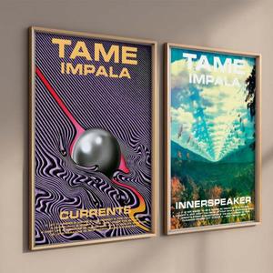 인기 밴드 가수 스타 Tame 임팔라 클래식 음악 포스터, 방 바 캔버스 프린트, 미적 예술, 홈 벽 장식, 그림