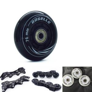 ROSELLE 인라인 스케이트 휠 타이어 SEBA FSK 슬라롬 슬라이드 Ruedas ABEC7 베어링 스페이서 80mm 76mm 72