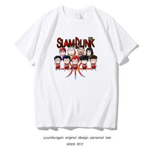 애니메이션 슬램덩크 강백호 캐릭터 티셔츠 남 주니어 반팔슬램