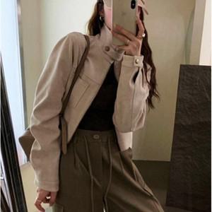 [오노마] ONM 크롭자켓 세무 스웨이드 캐주얼 가을 자켓