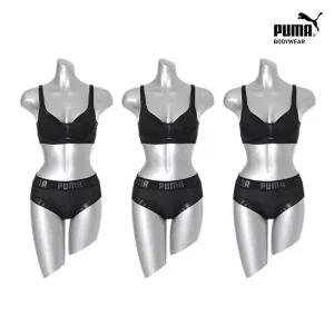 푸마 얼티밋핏 브라팬티 3세트 (블랙3)